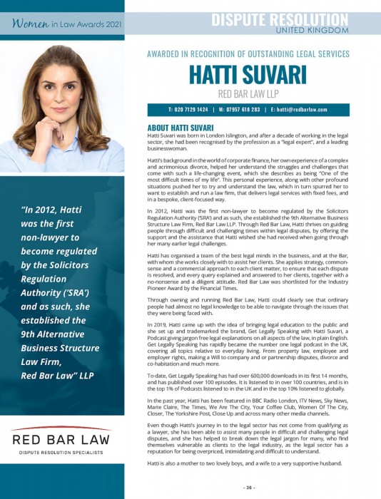 Get Legally Speaking blog image - Official magazine write up